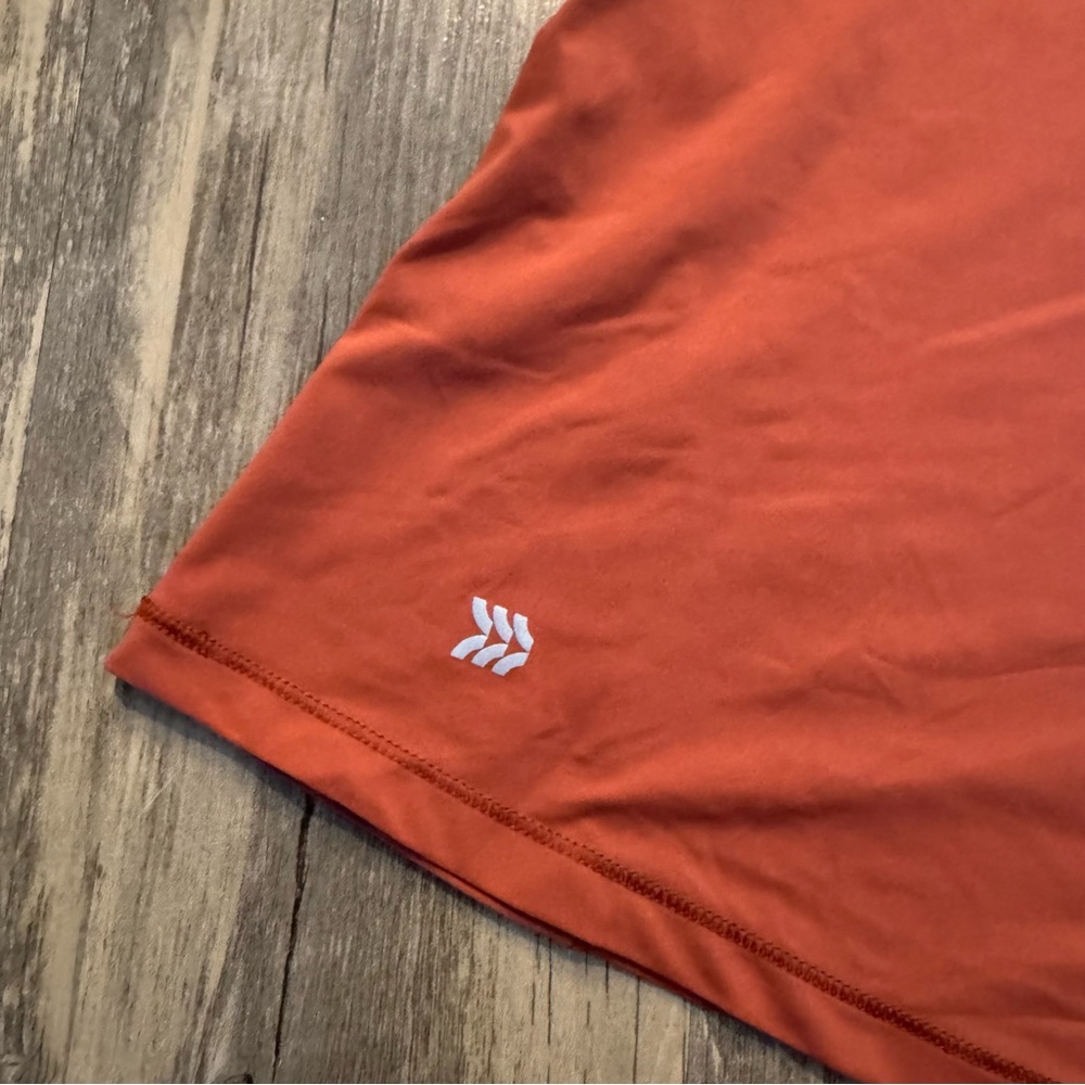 Copper Orange All In Motion Racerback Tank Top - Picture 2 of 5